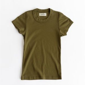 NWT Arq Janie Tee Olive